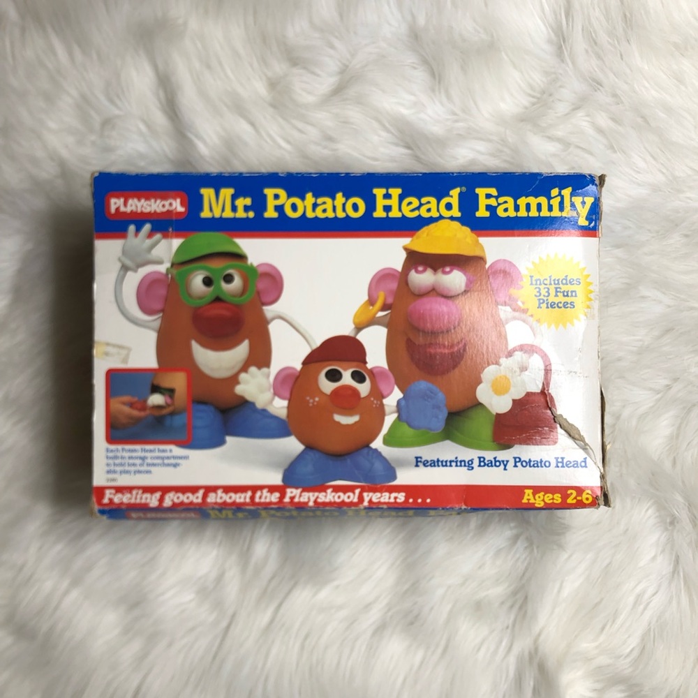 Mr. Potato Head Family Set Vintage Playskool 1986 Complete set with Box